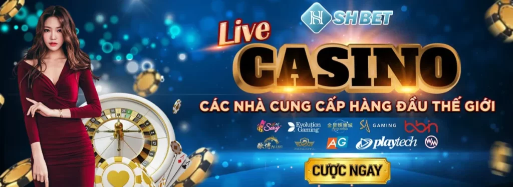 Các tựa game casino online Shbet hot nhất hiện nay